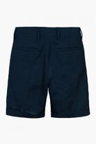 Navy blue linen shorts