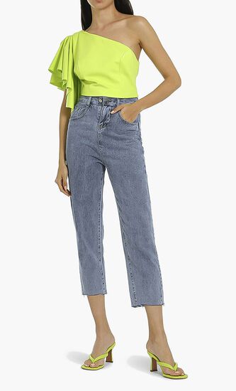 One-Shoulder Ruffle Top