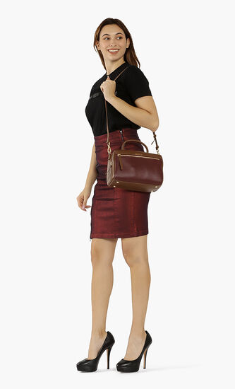 Jasmine Pebbled Leather Handbag