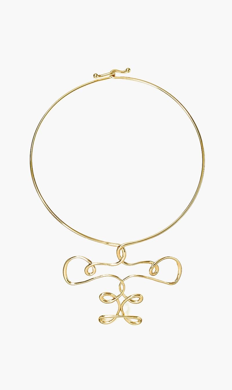 Buy TORY BURCH Twisted Collar Necklace for AED 311.50 The Deal Outlet