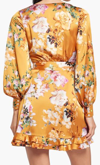 Ethereal Roses Wrap Dress