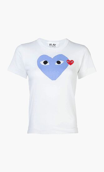 Contrast Heart Print T-Shirt