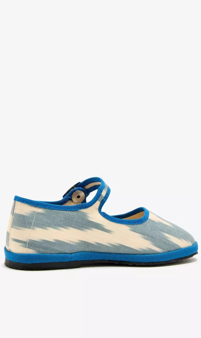 Ikkat Bambina Mary Jane Shoes