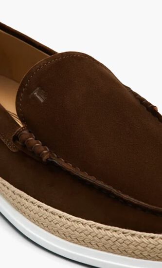 Suede Slip On Loafers