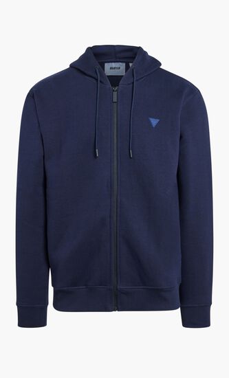 Aldwin Zip Hooded Recycle Sweater