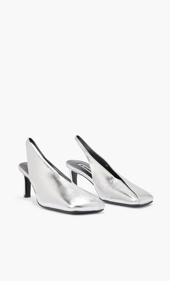 SCARPA DECOLLETE LAME CALF LEATHER