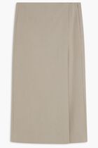 STRETCH FAILLE WRAP SKIRT