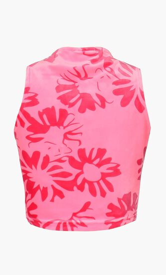 Fluro Daisy Velour Top