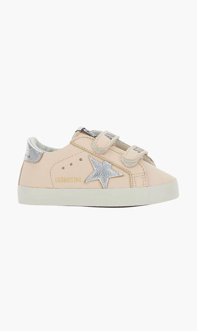 BABY SCHOOL NAPPA UPPER LAMINATED STAR AND HEEL