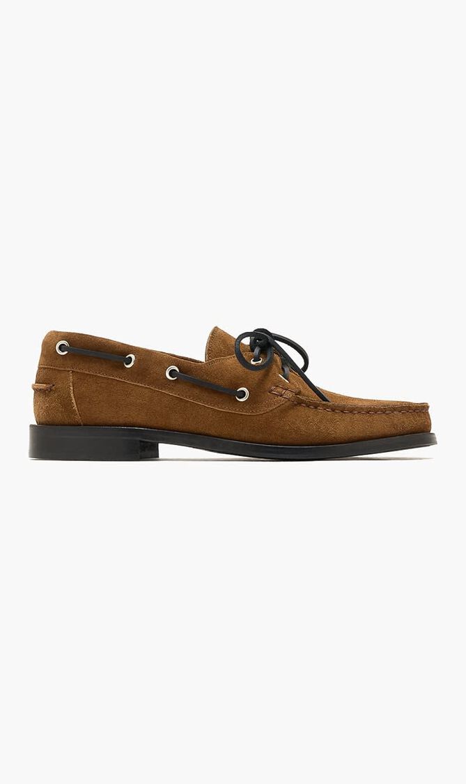 HARRIS COW SUEDE LEATHER TOBACCO