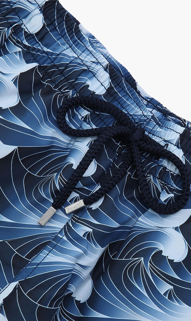 Bleu Marine Printed Shorts