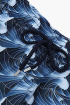 Bleu Marine Printed Shorts