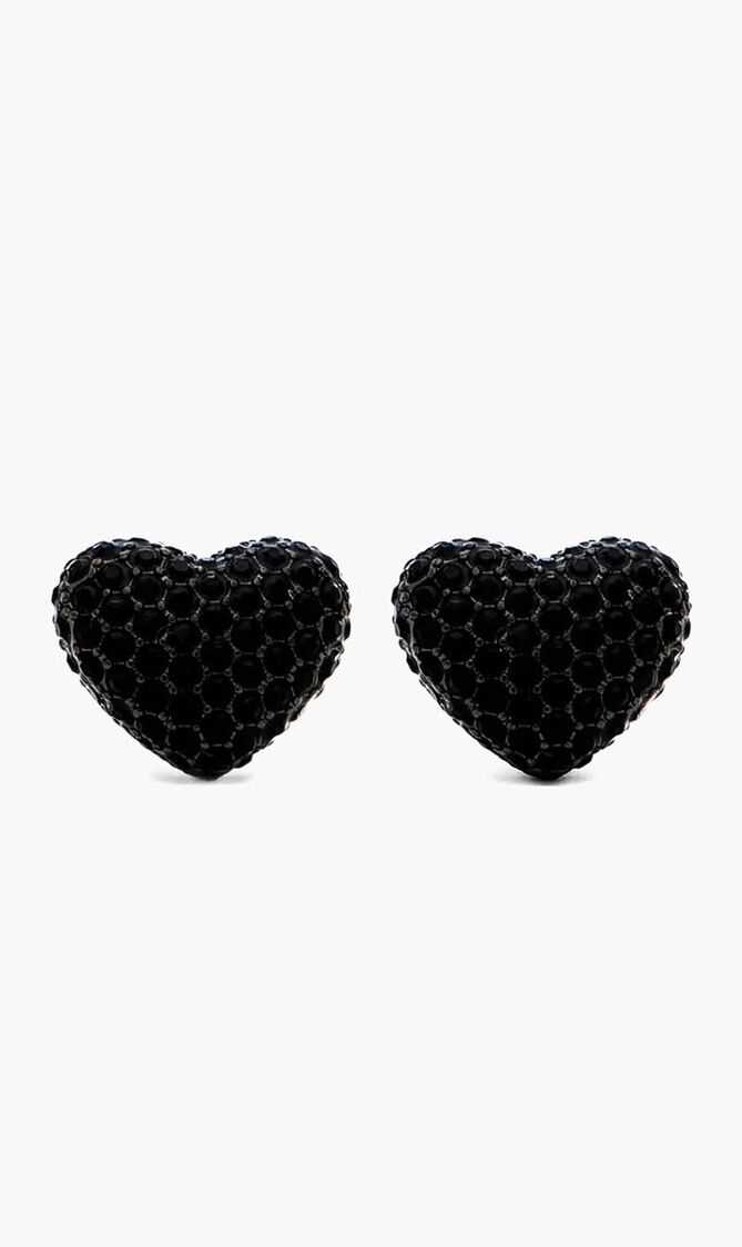 BALLOON HEART PAVE EARRINGS