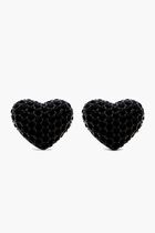 BALLOON HEART PAVE EARRINGS
