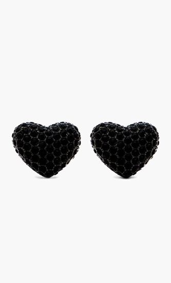 BALLOON HEART PAVE EARRINGS