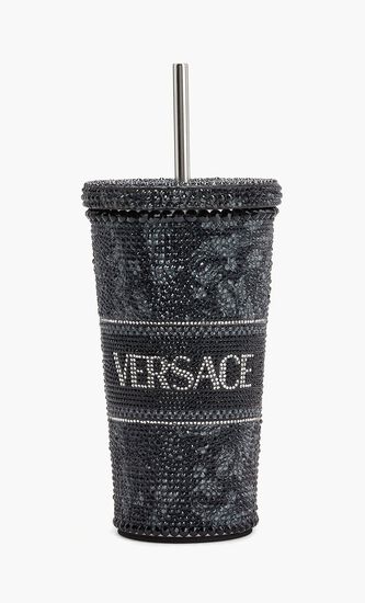 Barocco Crystal Travel Cup Black