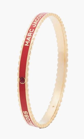The Medallion Scalloped Bangle Bracelet
