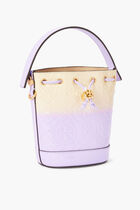 T MONOGRAM DIP DYE MINI BUCKET BAG
