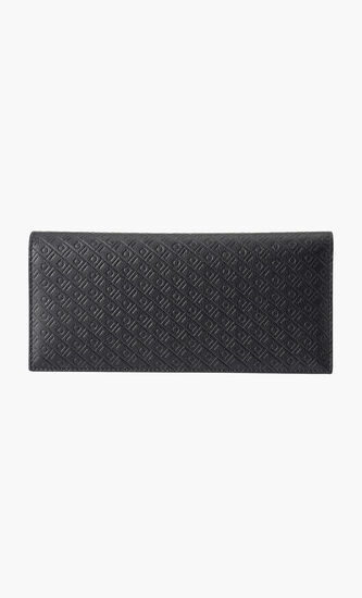 Gancini Embossed Long Wallet