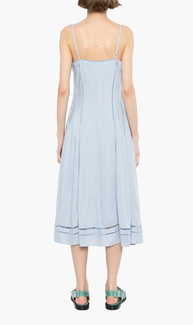 Cut-out Embroidery Dress