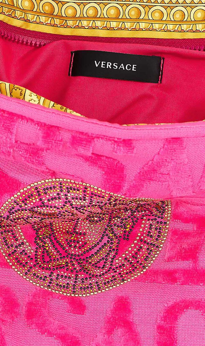 VSC BAROCCO BATHROBE WITH MEDUSA STUDS