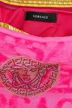 VSC BAROCCO BATHROBE WITH MEDUSA STUDS