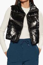 Chris Puffer Crop Vest Jacket