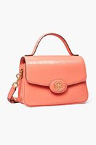 ROBINSON CROSSHATCHED SMALL TOP-HANDLE BAG