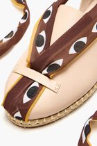 Blush Lace Up Espadrilles
