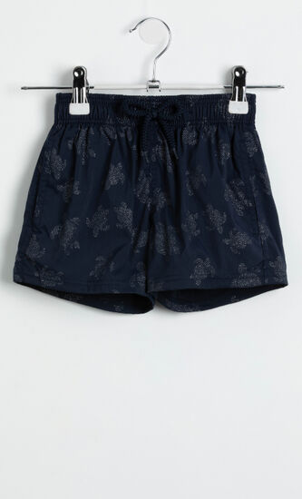 All Over Crab Print Swim Trunks