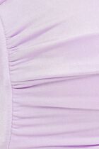 Shine On twist-front bandeau bikini top