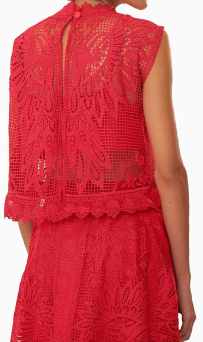 Toucan Guipure Sleeveless Top