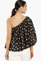 True Print Asymmetrical Blouse