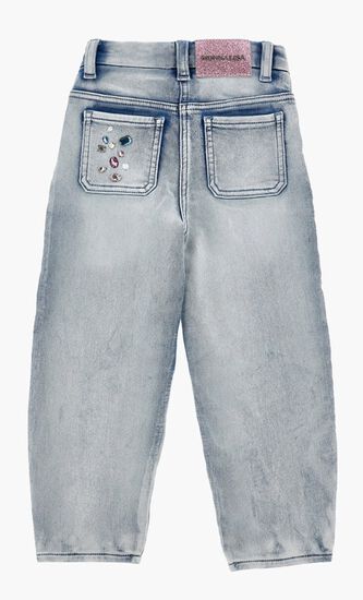 JEANS JEWEL DENIM STONE B