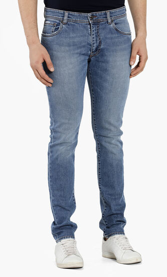 Washed 5-Pocket Jeans