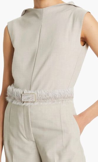 Neck Drapey Mélange Tank