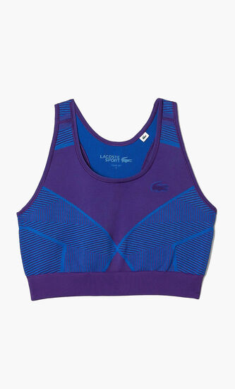 Contrast Striped Seamless Sports Bra