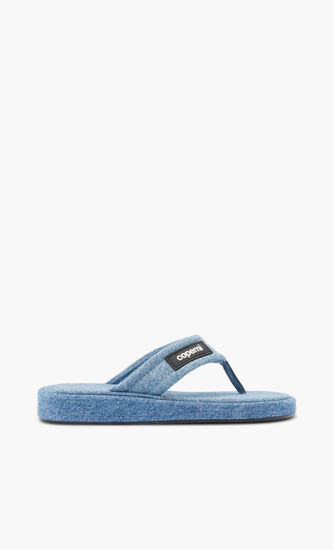 DENIM BRANDED FLIP FLOP