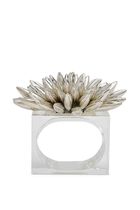 حلقة مناديل المائدة ستيلار باللون الفضّي حلقة مناديل المائدة ستيلار باللون الفضّي