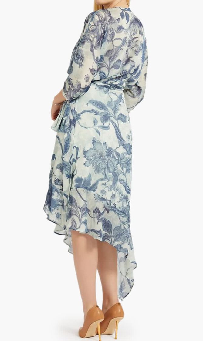 3 QTR SLV ENSLEY WRAP DRESS