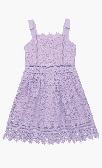 PURPLE LACE DRESS