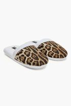 Leopard Cotton Terry Slippers