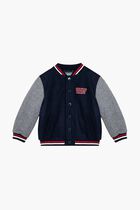Applique Varsity Bomber Jacket
