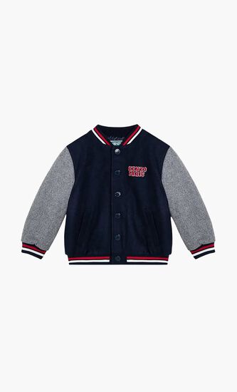 Applique Varsity Bomber Jacket