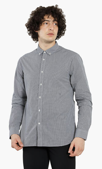 Regular Fit Checked Long Sleeves Shirt