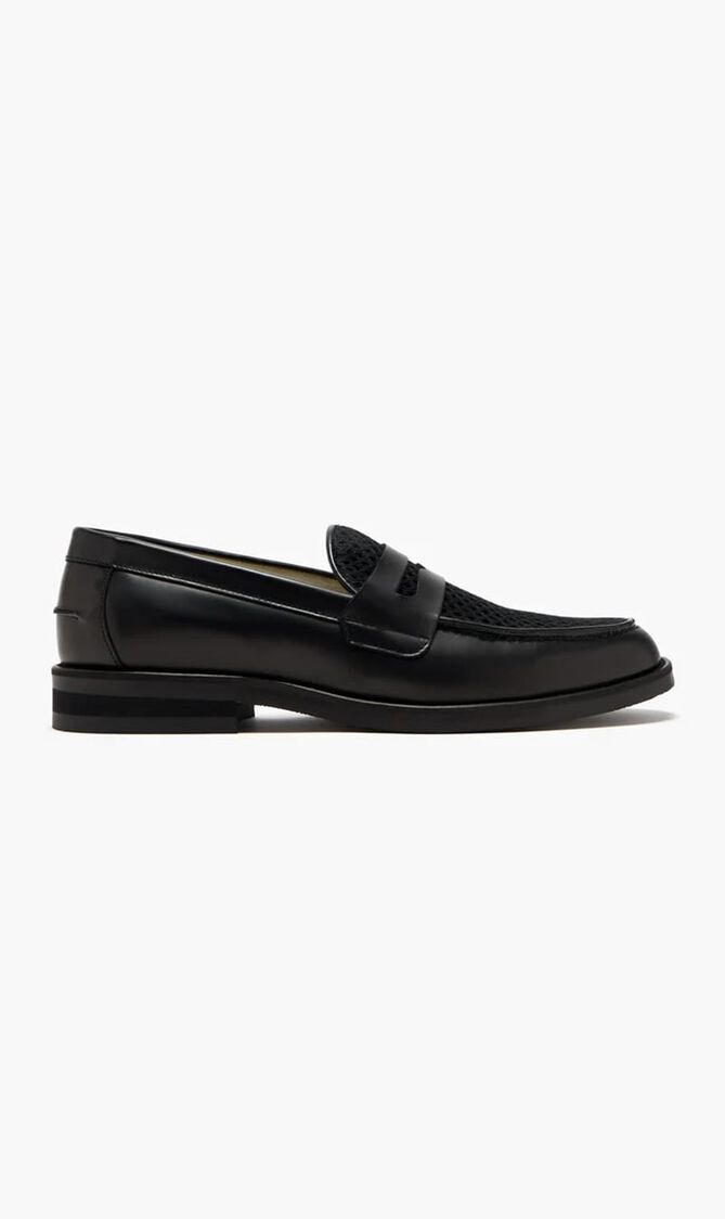 WILDE BLACK RATTAN PENNY LOAFER MEN S