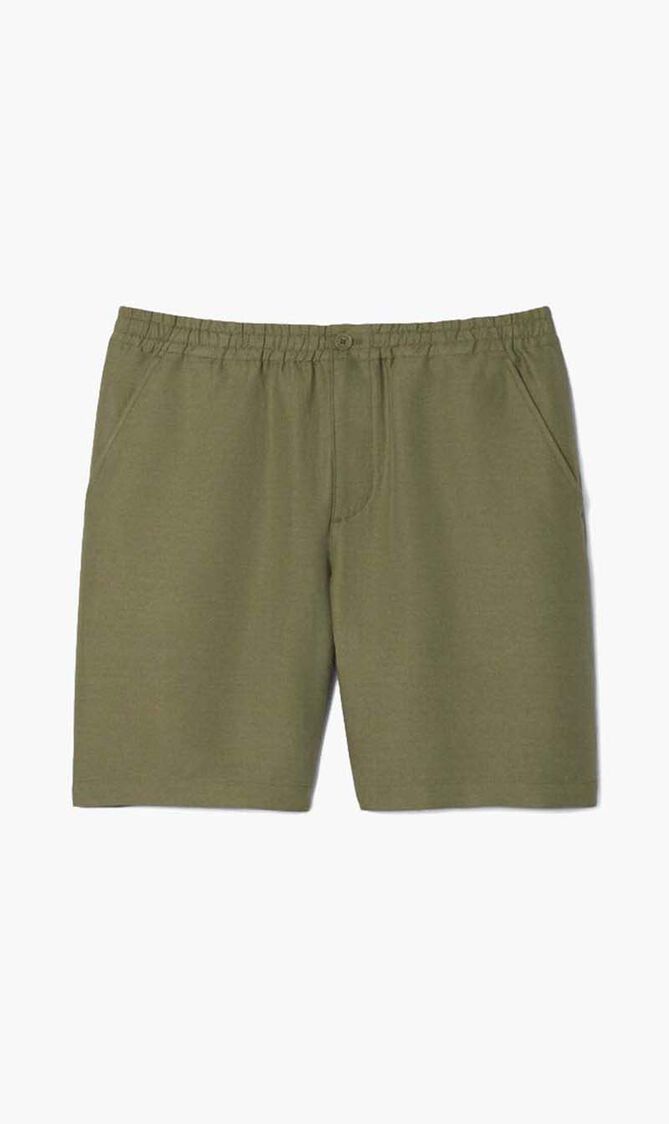 Regular Fit Linen Blend Shorts