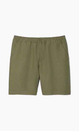 Regular Fit Linen Blend Shorts