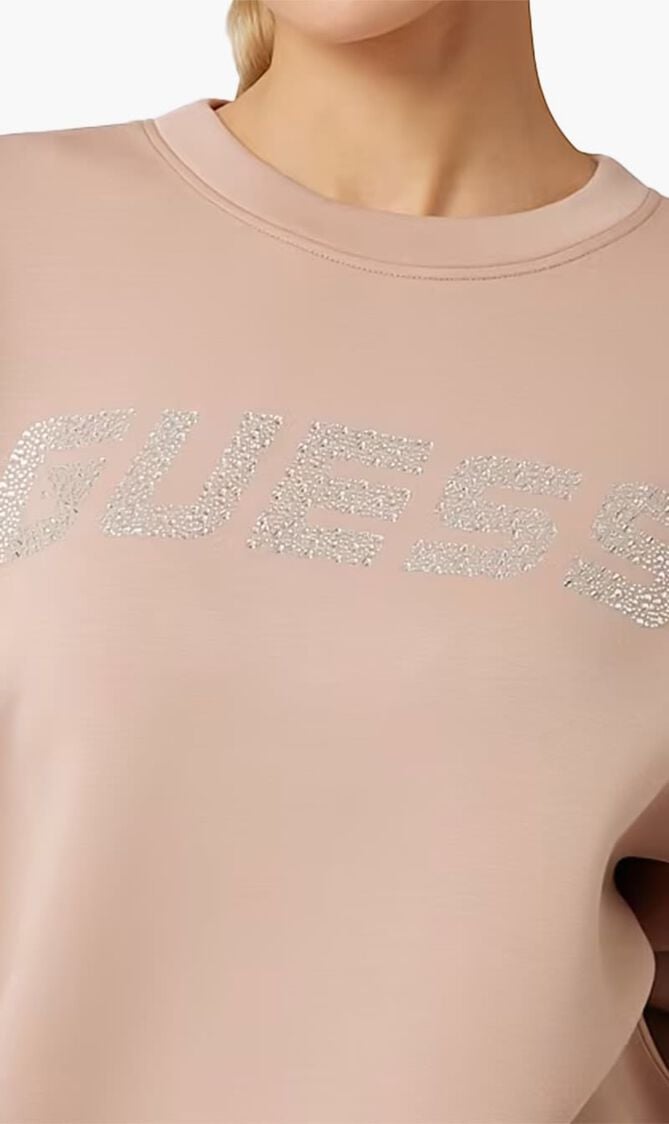 Viscose Rhinestone Sweatshirt