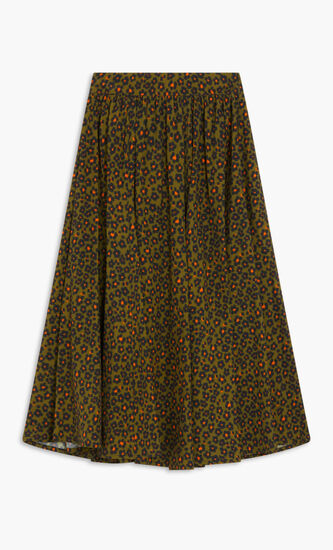 PRINTED MIDI SKIRT